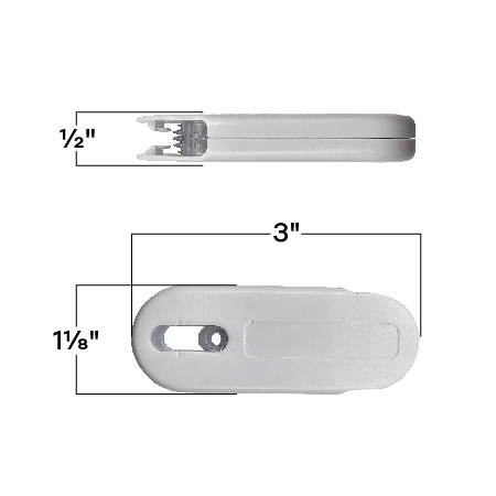 thumbnail image 2 of Amazing Drapery Hardware Universal Plastic Cord Tension Device - White 2 of 9