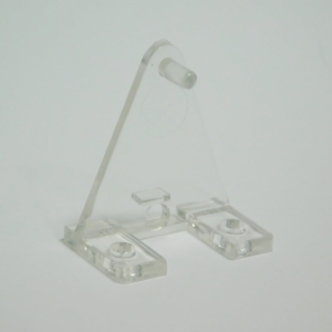 Clear Plastic Hold Down Bracket #1 (Integrated Pin) (Pair)
