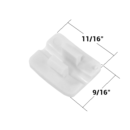4 Bottom Rail End Cap Clear W/pin For 1.5” Mini Blinds Qty 