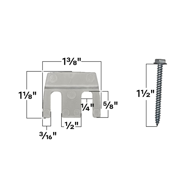 Hunter Douglas Luminette Bracket Kit 8005 (Inside Mount) - BlindParts.com