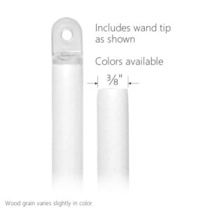 Wood Blind Wand (Plastic Eyelet Tip)