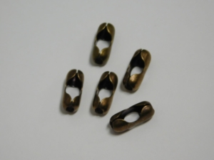 Nickel Plated Steel #10 Chain Connector (Antique Brown)