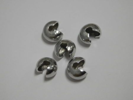 1/2 Inch Nickel Plated Steel Beaded Chain Stop Balls