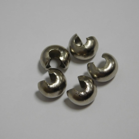 3/8 Inch Nickel Plated Steel Beaded Chain Stop Balls