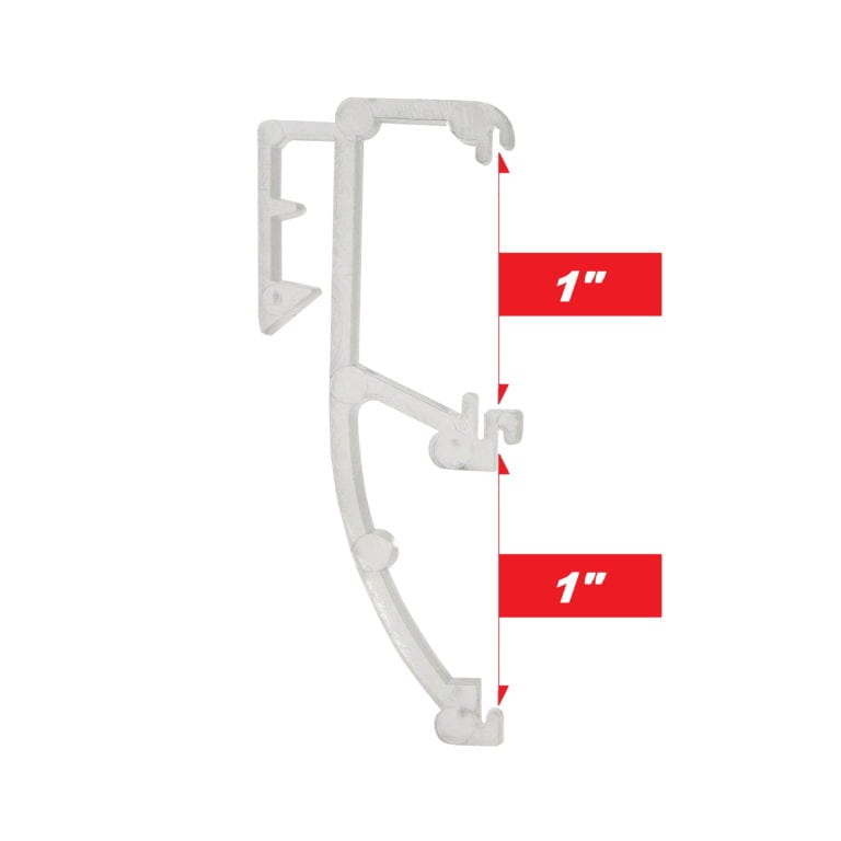1 Inch Valance Clip for Double Slat Mini Blind Valance