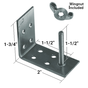 Small Board Mounted Bracket for Woven Wood & Roman Shades - BlindParts.com