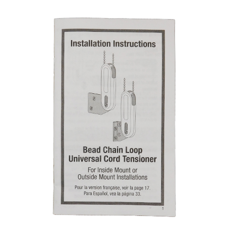 thumbnail image 2 of Hunter Douglas Universal Cord Tensioner Kit KIT2350 For Inside Or Outside Mount Blinds - Clear 2 of 6