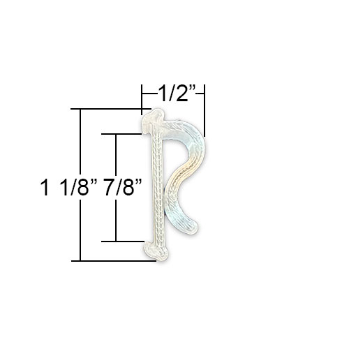 1in Hidden Valance Clip with No Projection - Image 2