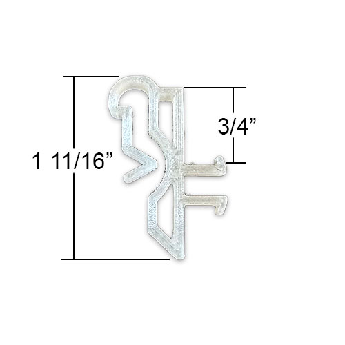 Graber/Bali Valance Clip for Wood Valances with Slotted Grooves - Image 2