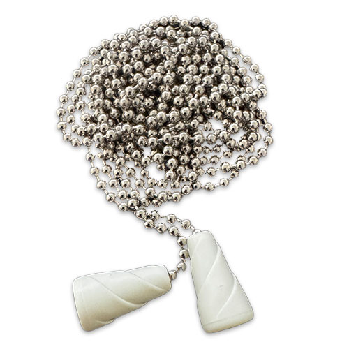 #6 Beaded Ball Chain With Spiral Tassels